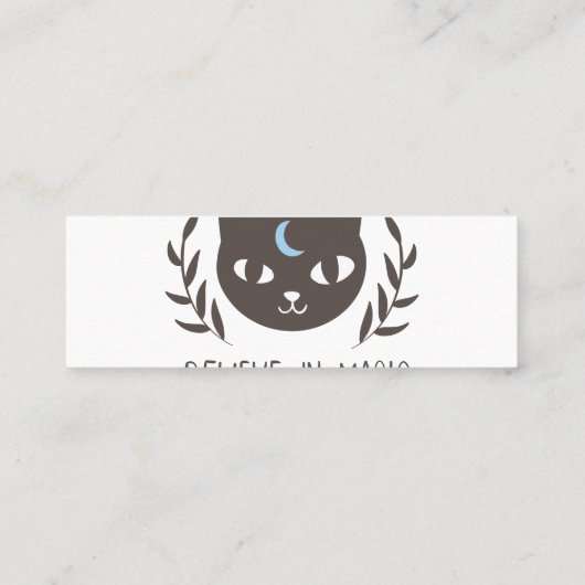 魔法で背景色を選択 スキニー名刺 (裏面)