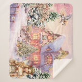 魔法とお洒落クリスマスの妖精 シェルパブランケット (正面)
