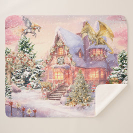 魔法とお洒落クリスマスの妖精 シェルパブランケット