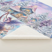 魔法とお洒落クリスマスの妖精 シェルパブランケット (3/4)