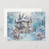 魔法とお洒落クリスマスの妖精 シーズンポストカード (正面/裏面)