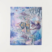 魔法とお洒落クリスマスの妖精 タペストリー (正面)