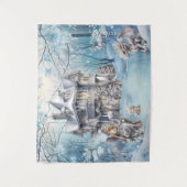 魔法とお洒落クリスマスの妖精 タペストリー (正面)