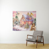 魔法とお洒落クリスマスの妖精 タペストリー (インサイチュ(横))