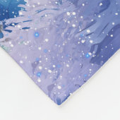 魔法とお洒落クリスマスの妖精 フリースブランケット (角)