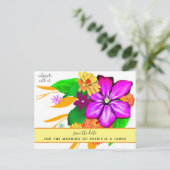 魔法とはっきりしたフローラ日付の保存 ポストカード (スタンド正面)