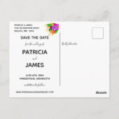 魔法とはっきりしたフローラ日付の保存 ポストカード (裏面)