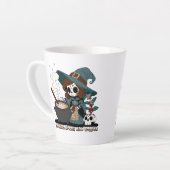 魔法とコーヒーを醸造する魔女 カフェラテマグ (左アングル)