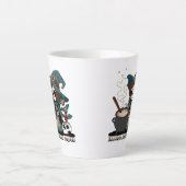 魔法とコーヒーを醸造する魔女 カフェラテマグ (正面)