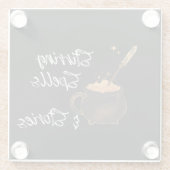 魔法とストーリーの攪拌 ガラスコースター (裏面)