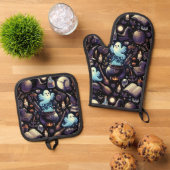 魔法とスペル 鍋つかみ&鍋敷きセット (トップダウン)