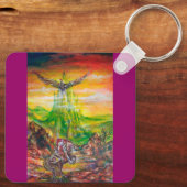 魔法とネグロマンサーの決闘 キーホルダー (裏面)