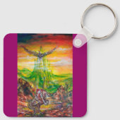 魔法とネグロマンサーの決闘 キーホルダー (裏面)