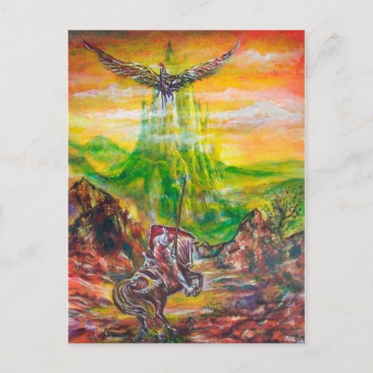 魔法とネグロマンサーの決闘 ポストカード (正面)