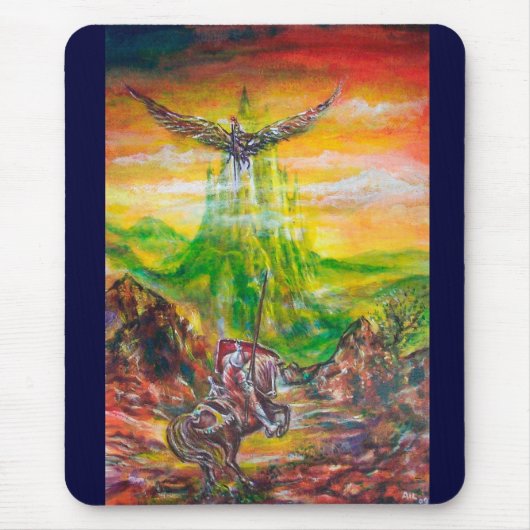 魔法とネグロマンサーの決闘 マウスパッド (正面)