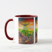 魔法とネグロマンサーの決闘 マグカップ (左)