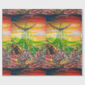 魔法とネグロマンサーの決闘 ラッピングペーパー (フラット)