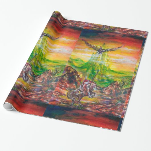 魔法とネグロマンサーの決闘 ラッピングペーパー (アンロールド)