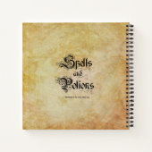 魔法とポーションの渦巻き型ノートブック ノートブック (裏面)