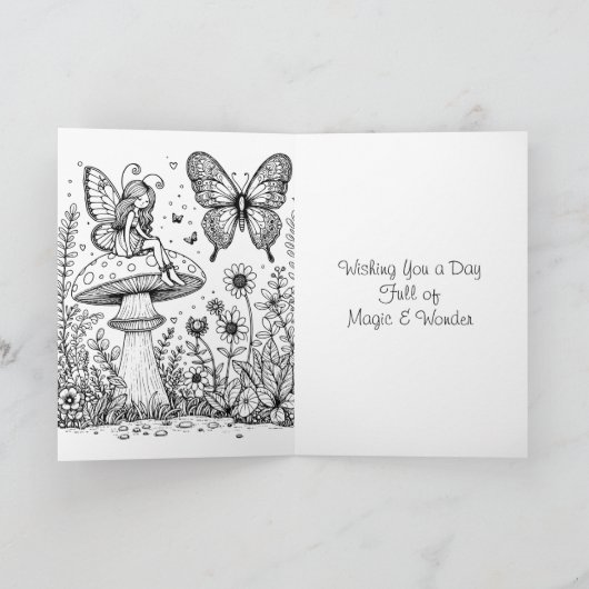 魔法と不思議に満ちた1日を願っています カード (内部)