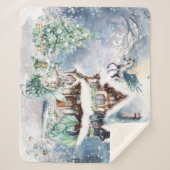 魔法と幻想のクリスマス妖精 シェルパブランケット (正面)