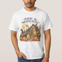 魔法と月光のほっこりコテージ ハロウィーン装飾 Tシャツ