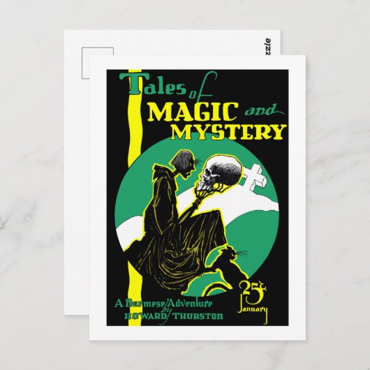 魔法と神秘の物語(1928年1月) ポストカード (正面/裏面)