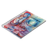 魔法と謎、ピンクブルーファンタジー ノートブック (左側)