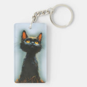 魔法にかかった黒猫 キーホルダー (裏面)