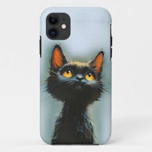 魔法にかかった黒猫 iPhone 11 ケース