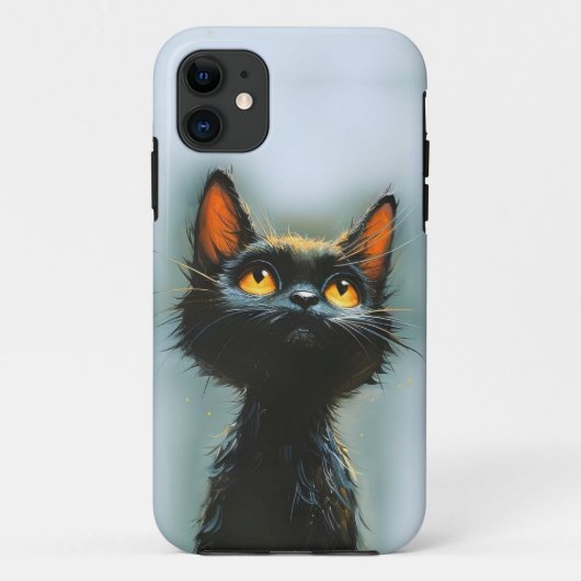 魔法にかかった黒猫 Case-Mate iPhoneケース (裏面)