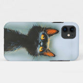 魔法にかかった黒猫 Case-Mate iPhoneケース (裏面(横))