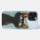 魔法にかかった黒猫 iPhoneケース (裏面横)
