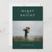 魔法にかけられた冬のエメラルドの写真ホリデーカード シーズンカード (正面)
