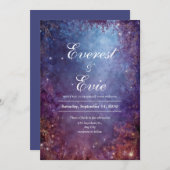 魔法にかけられた天上の森　紫金婚礼 招待状 (正面/裏面)