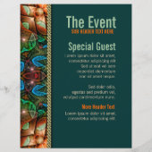 魔法にかけられた部族パーティー すぐに使えるイベントフライヤー チラシ (裏面)