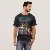 魔法に乗って突き進め!かわいい馬の新年2026Tシャツ Tシャツ (正面フル)