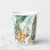 魔法に満ちた冬の森の誕生日 紙コップ (裏面)