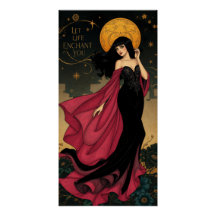 魔法に満ちた夜の天体魔女