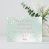 魔法に満ちた妖精のブランコの子供の誕生日 サンキューカード (スタンド正面)