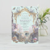 魔法のおとぎ話おとぎ話5th誕生日ブルーパーティー 招待状 (スタンド正面)