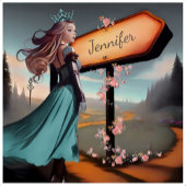 魔法のおとぎ話の水の色ビニールシール シール