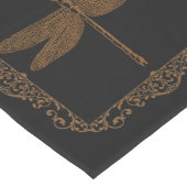 魔法のおとぎ話ファンタジースチームパンクドラゴンフライ ミディアムテーブルランナー (コーナー)