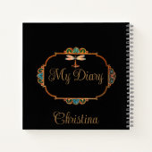 魔法のおとぎ話ファンタジーパーソナライズされた日記 ノートブック (裏面)