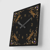 魔法のおとぎ話ファンタジー スクエア壁時計 (傾斜)