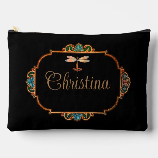 魔法のおとぎ話ファンタジー パーソナライズされた アクセサリーポーチ (正面)