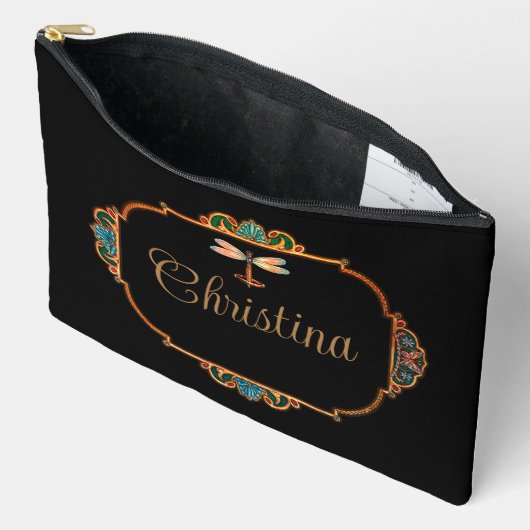 魔法のおとぎ話ファンタジー パーソナライズされた アクセサリーポーチ (見開き)