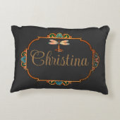 魔法のおとぎ話ファンタジー パーソナライズされた アクセントクッション (裏面)