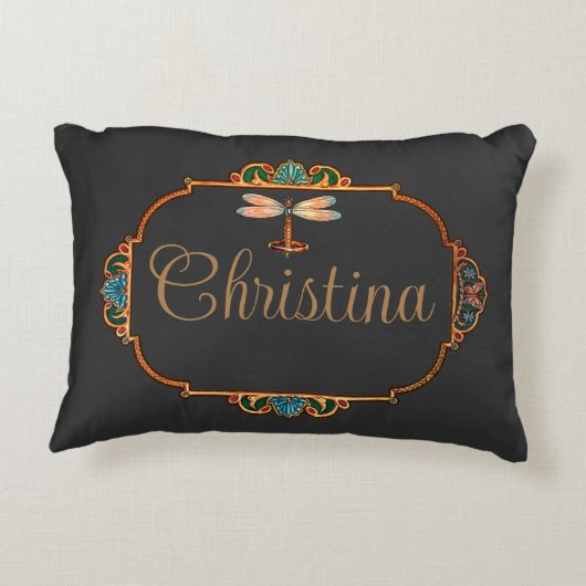 魔法のおとぎ話ファンタジー パーソナライズされた アクセントクッション (裏面)