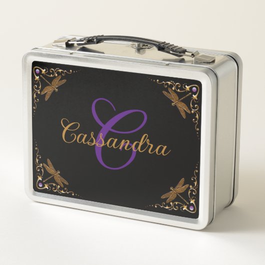 魔法のおとぎ話ファンタジー パーソナライズされた メタルランチボックス (裏面)